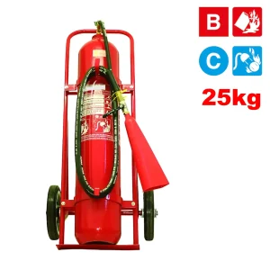 EXTINTOR CO2 25KG BC SOBRE RODAS