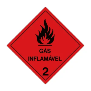 PLACA SIMBOLOGIA ONU GÁS INFLAMÁVEL