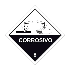 PLACA SIMBOLOGIA ONU CORROSIVO (8)