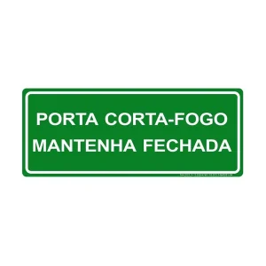 PLACA FOTOLUMINESCENTE PORTA CORTA-FOGO
