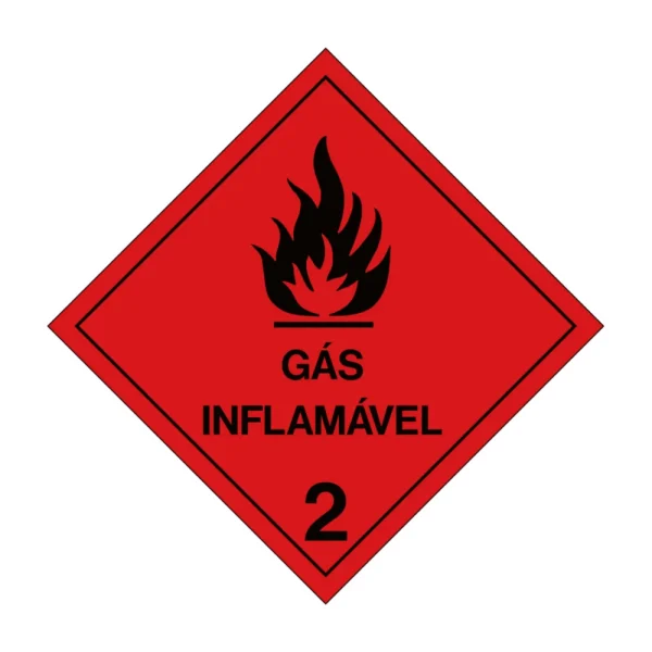 PLACA SIMBOLOGIA ONU GÁS INFLAMÁVEL