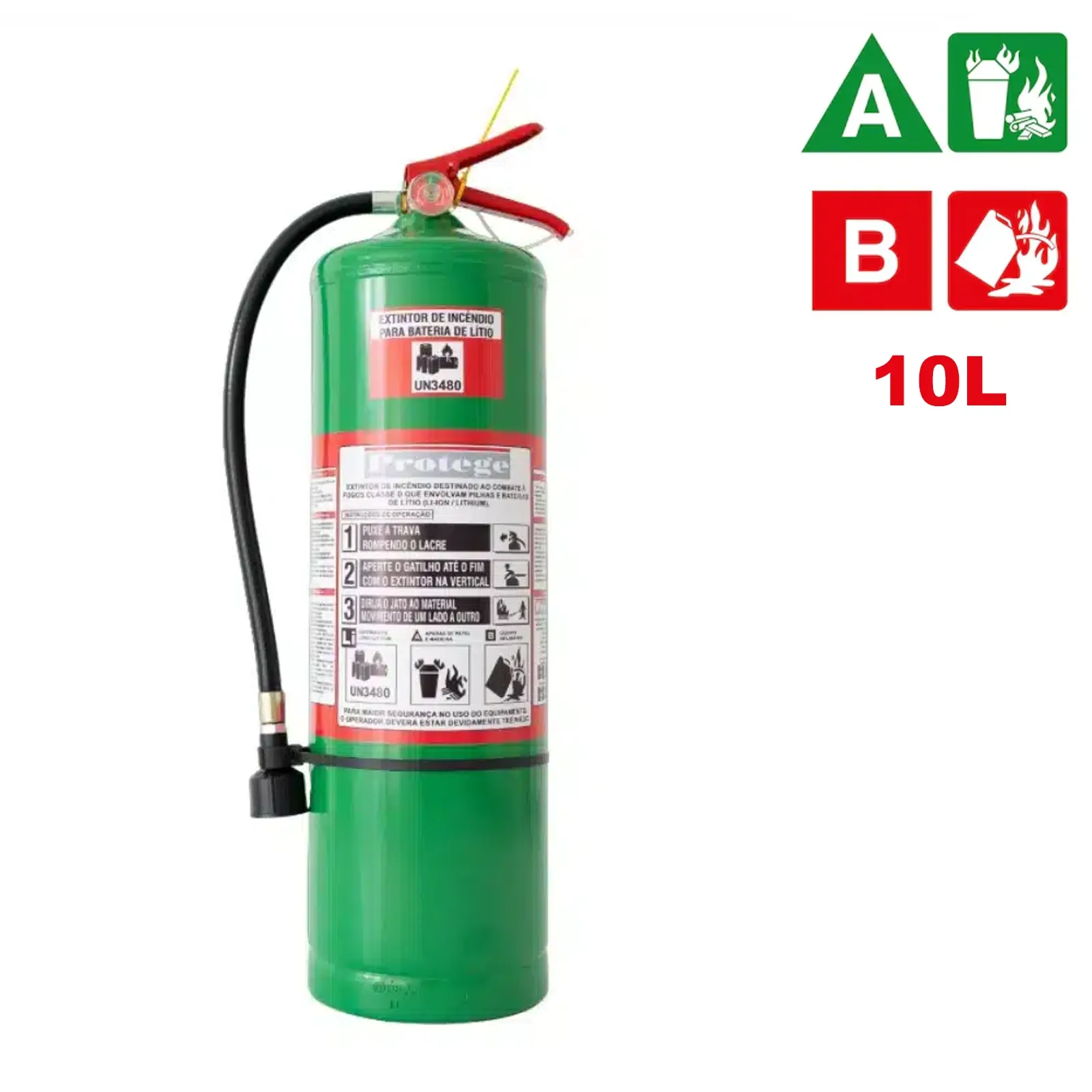 EXTINTOR PARA BATERIA DE LÍTIO 10 LITROS
