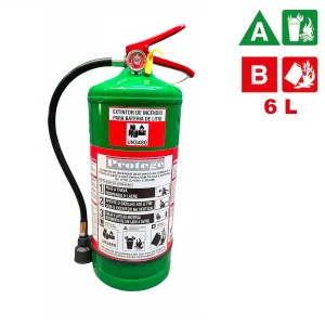 EXTINTOR PARA BATERIA DE LÍTIO 6 LITROS